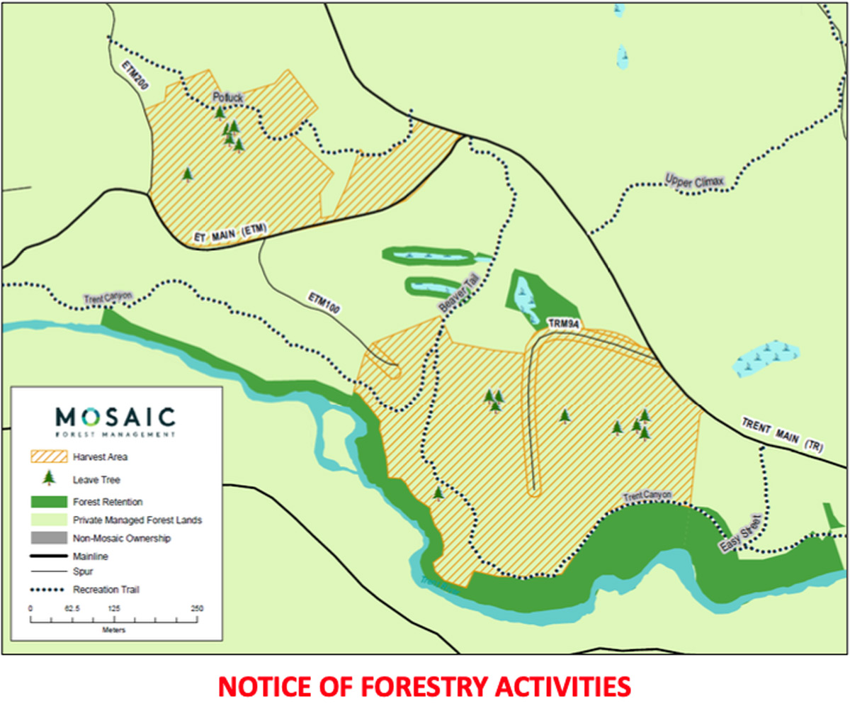 Notice of Forestry Operations Commencing in the Cumberland Trail Network